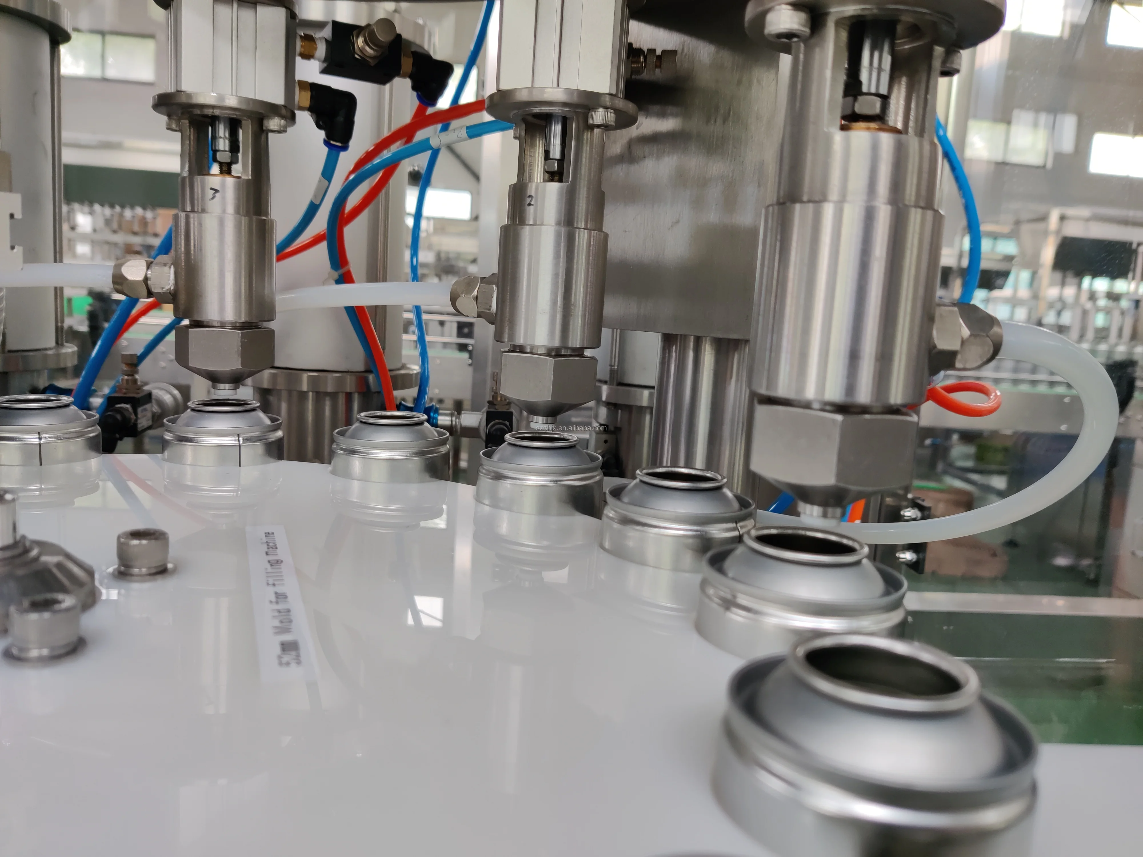 Automatic Aerosol Filling Machine Aerosol Cans Filling Machine Fire Extinguishers Air Freshener Filler details