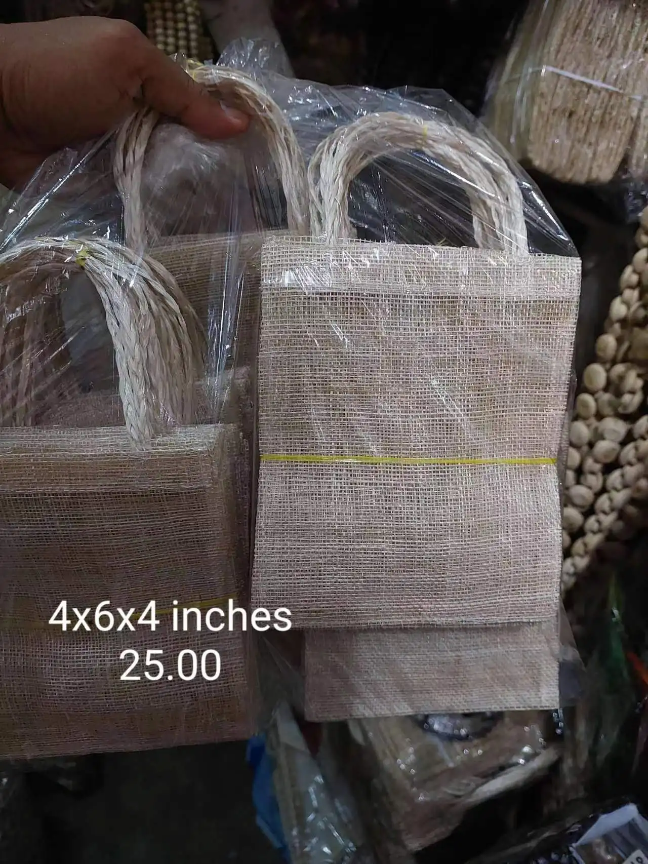 Abaca Ecofriendly Recycling Hand Weaving Gift Bags Used For Wine Hand