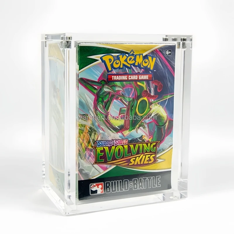 Magnetic Acrylic Case for Pokmon 151 Booster Bundle & Build Battle Kit Scarlet Violet Acrylic Protective Box Magnetic Acrylic Case for Pokmon 151 Booster Bundle & Build Battle Kit Scarlet Violet Acrylic Protective Box