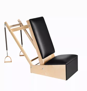 Multifunctional Body Shaping and Fat Reduction Home Pilates Chair Gym Yoga Fitness Wooden Folding Reformer Pilates Armchair