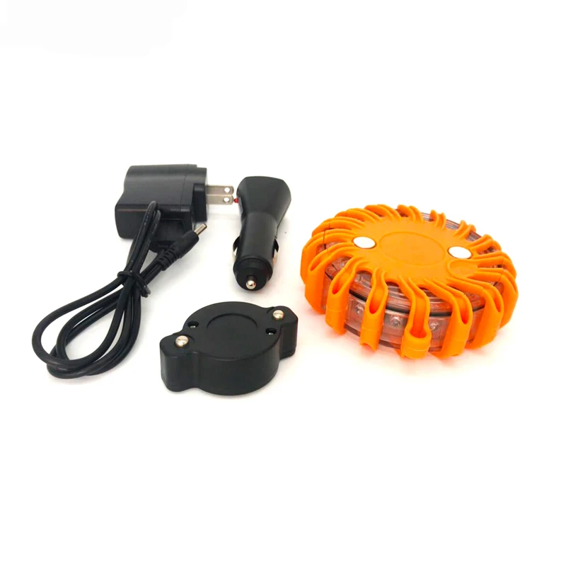 16 LEDs Warning Light Roadside Flare Flashing Breakdown Signal Light ...