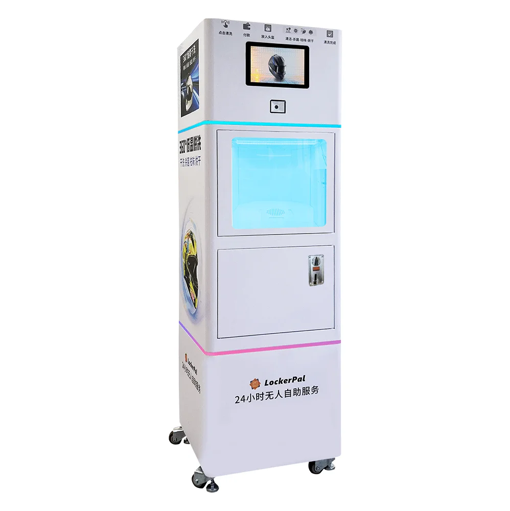 Smart Public Utility Locker Electronic Lock Recyclable Portable Design UV Sanitization Technology Tempered Glass Knock-Down