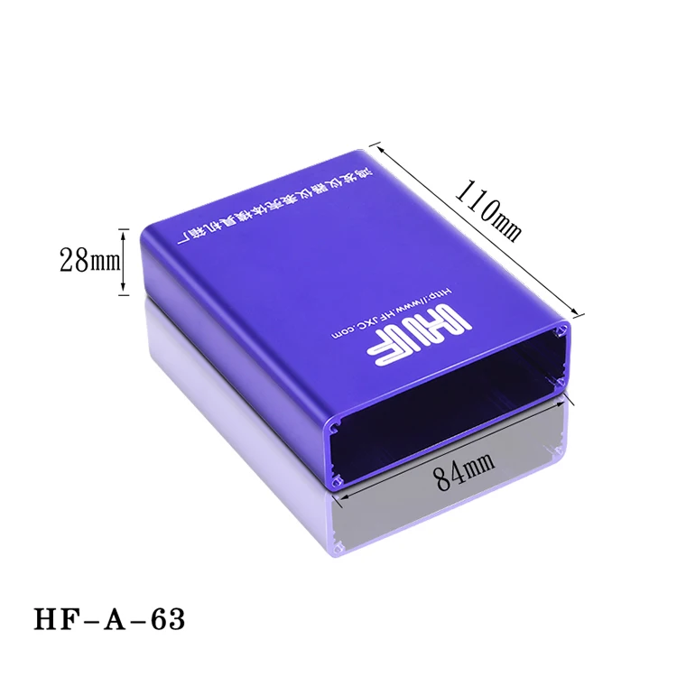 Factory Custom Aluminum Extruded Housing Power Amplifier Case PCB Box Anodized Extrusion Aluminium Electronic Enclosure