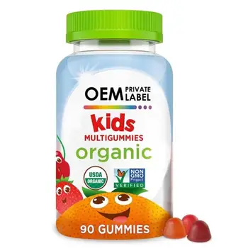 Premium Multivitamin Gummies with Zinc Vegan Organic Vitamin Gummies for Kids