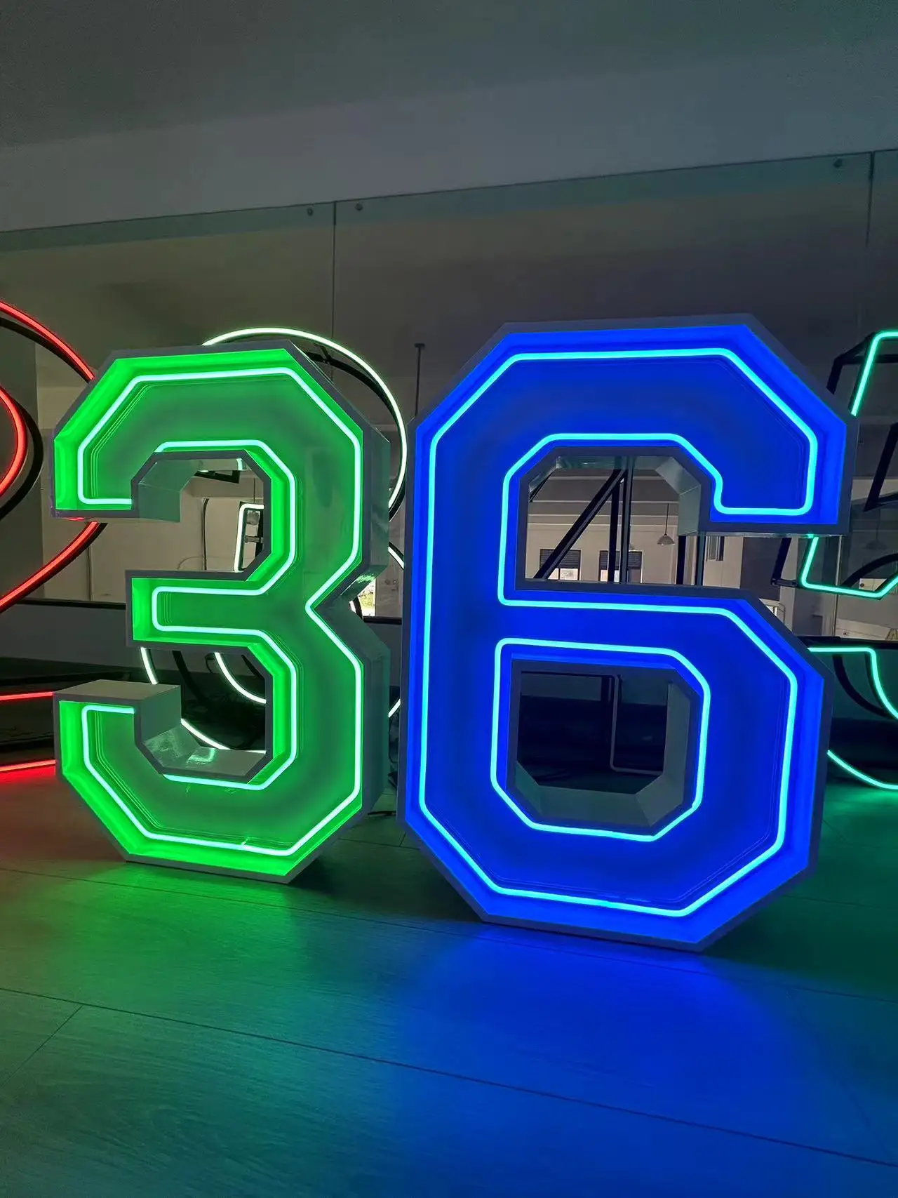 Factory Wholesale Neon Marquee Numbers Backdrop 4ft 5ft Letters for ...