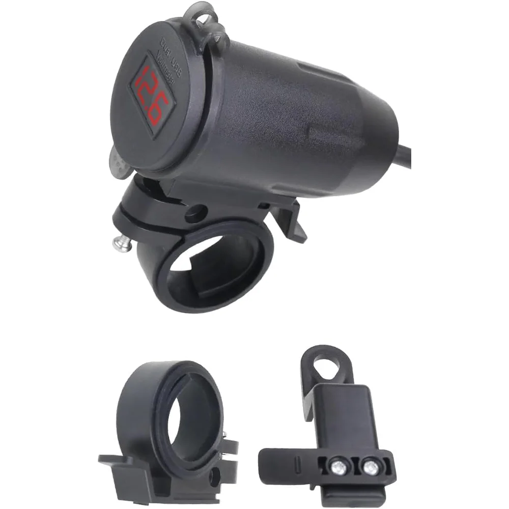 Presa di carica per auto USB doppia da 12-24 V PD tipo C/QC