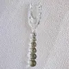 Transparent glass bead fork
