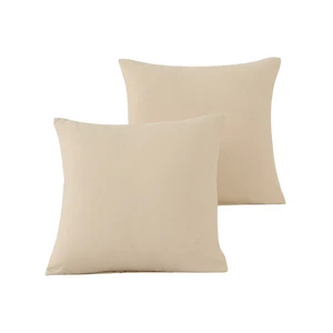 KOSMOS Plain Color Pillow Hotel 100% Polyester Cushion Cover with Zipper