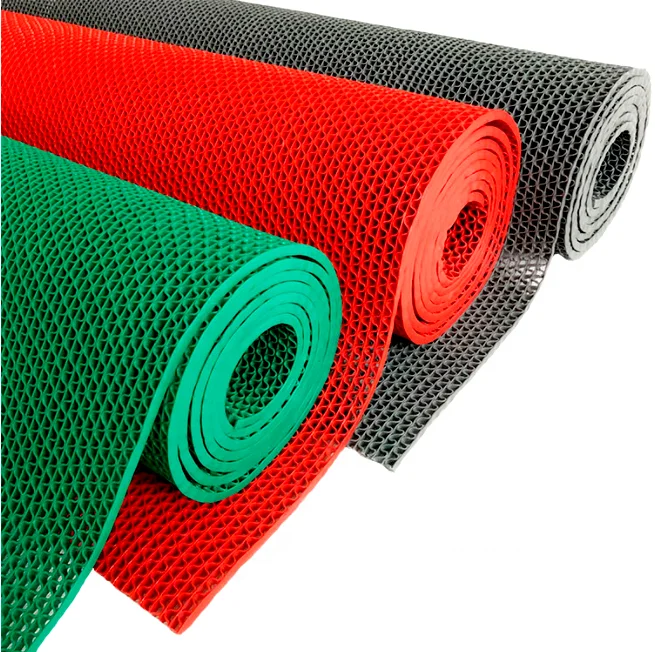 Anti-slip PVC S Mat Rolls Price 5mm 6mm Thickness Floor Door Mat ZIG-ZAG Outdoor Entrance Bathroom Carpet