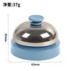 Campana de mano azul galvanizada