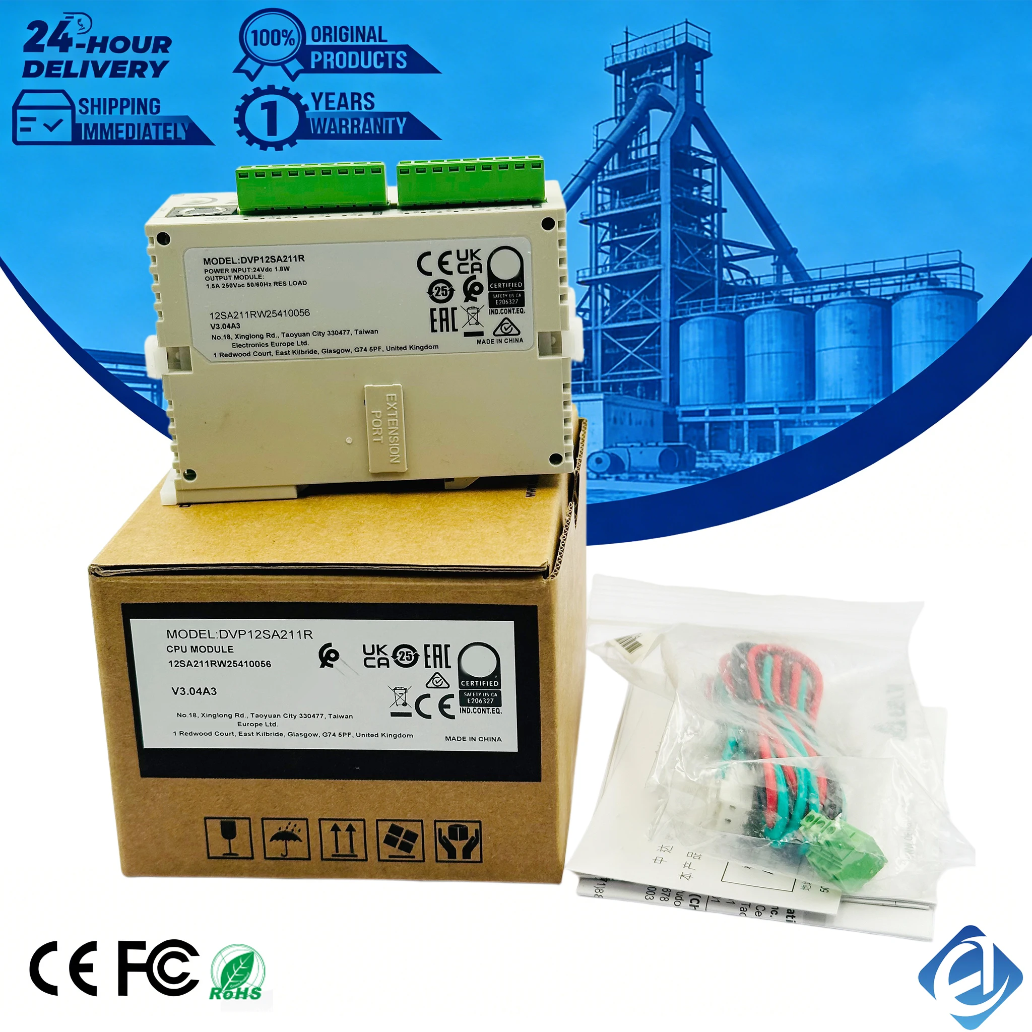 New Original DVP12SA211R Dvp14sa211r CPU Module Stock in Warehouse