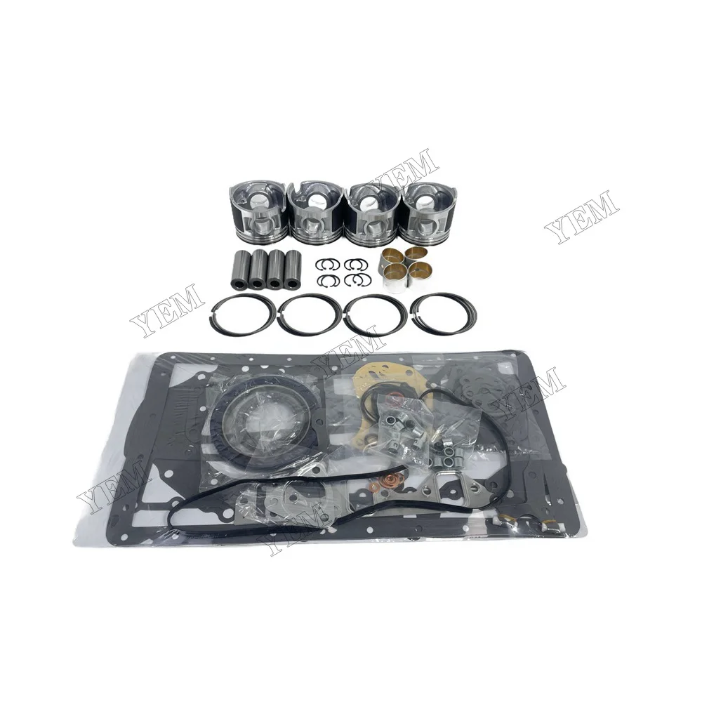 Overhaul Kit With Cylinder Gaskets Piston Rings Fit for Mitsubishi D04F Engine Parts 6