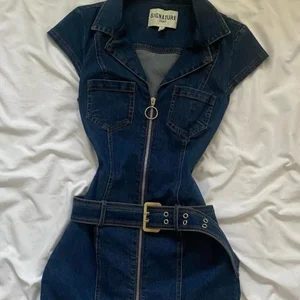 Viviblook Z513DS02 Casual Summer Street 2026 Summer Denim Women Waist Cinching Slimming Mini Dress for Women