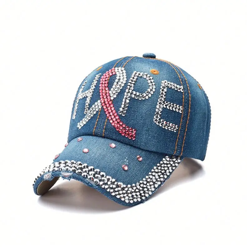 Women Hope Pink Ribbon Baseball Cap 