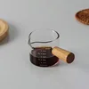 White Wooden handle single spout with label