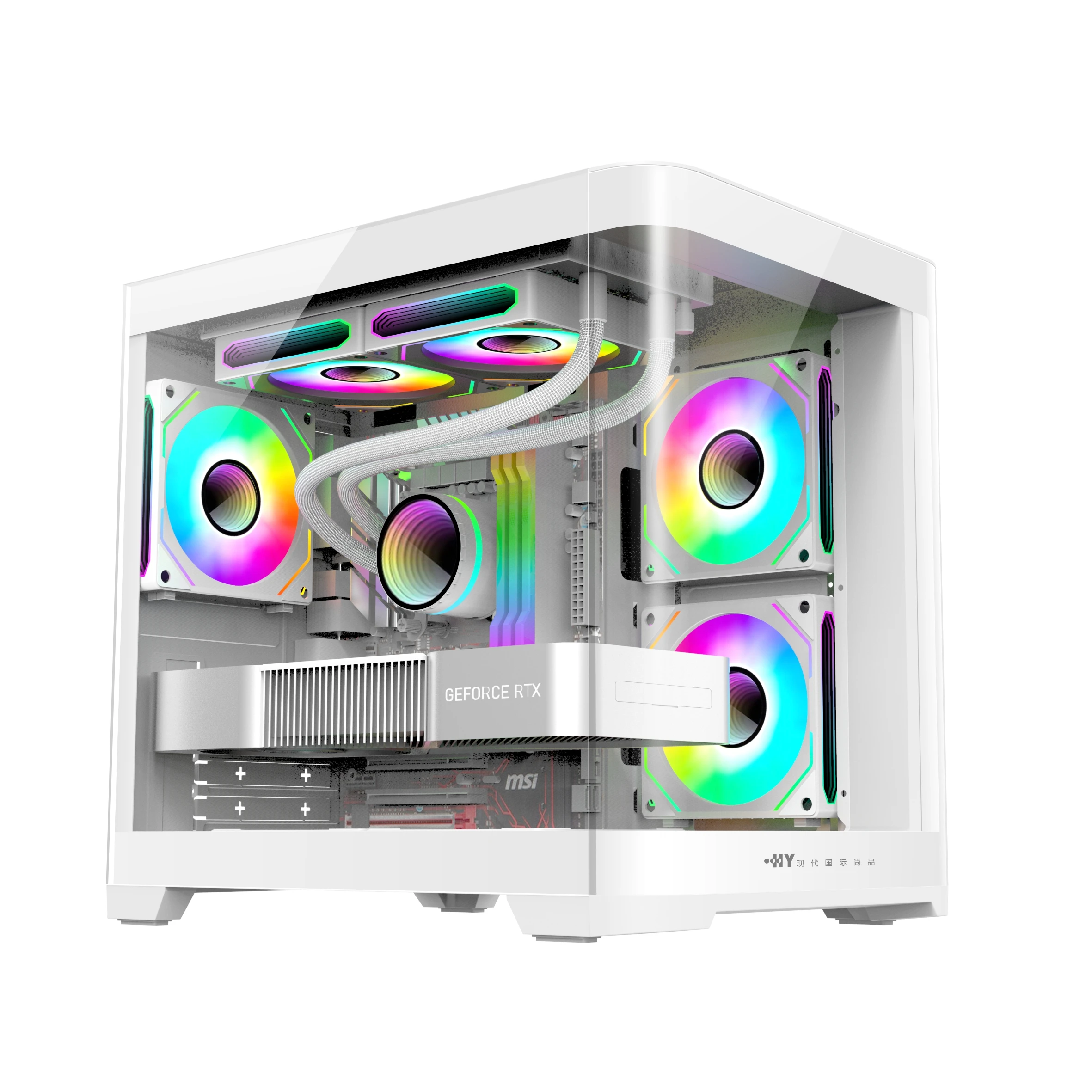 Lovingcool Manufacturer Custom White Micro Atx Computer Case Towers Rgb ...