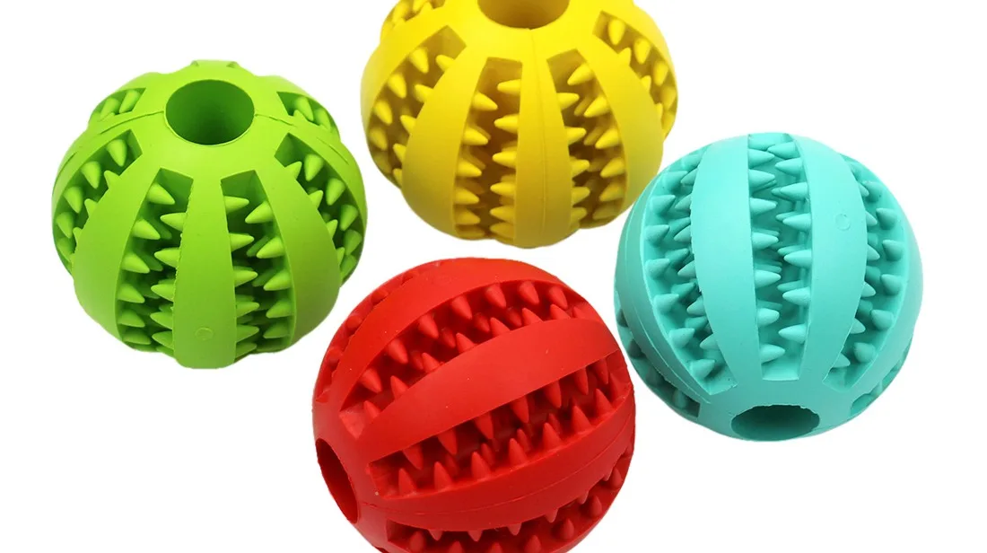 High Quality Solid Rubber Ball Pet Toys Bite Resistant Nontoxic Dog Interactive Ball Toys For