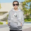 418 Light Gray Kangaroo Sweatshirt