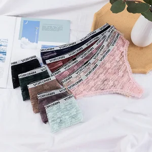 Sexy Lingerie Seamless Panties Lace Secret Sexy G-string T-back Thong Panty Underwear for Women Girls Custom 0659