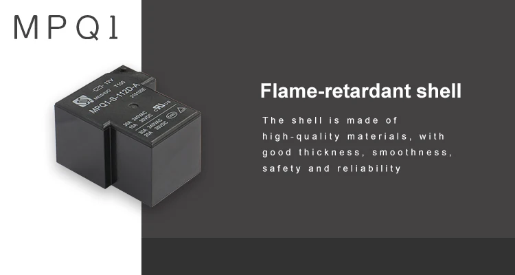 Meishuo MPQ1-S-112D-A 12V DC High Power Electromagnetic Relay Miniature Changeover Type with Sealed for New Energy