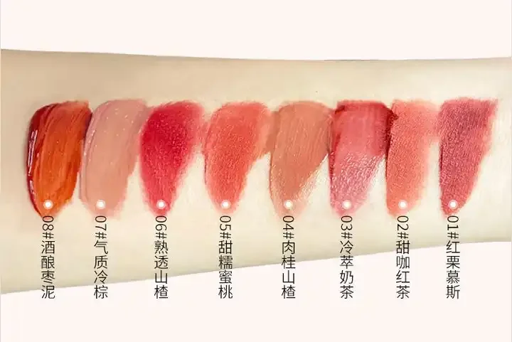 Kakashowかわいいバニーマットベルベットリップマッドミラー