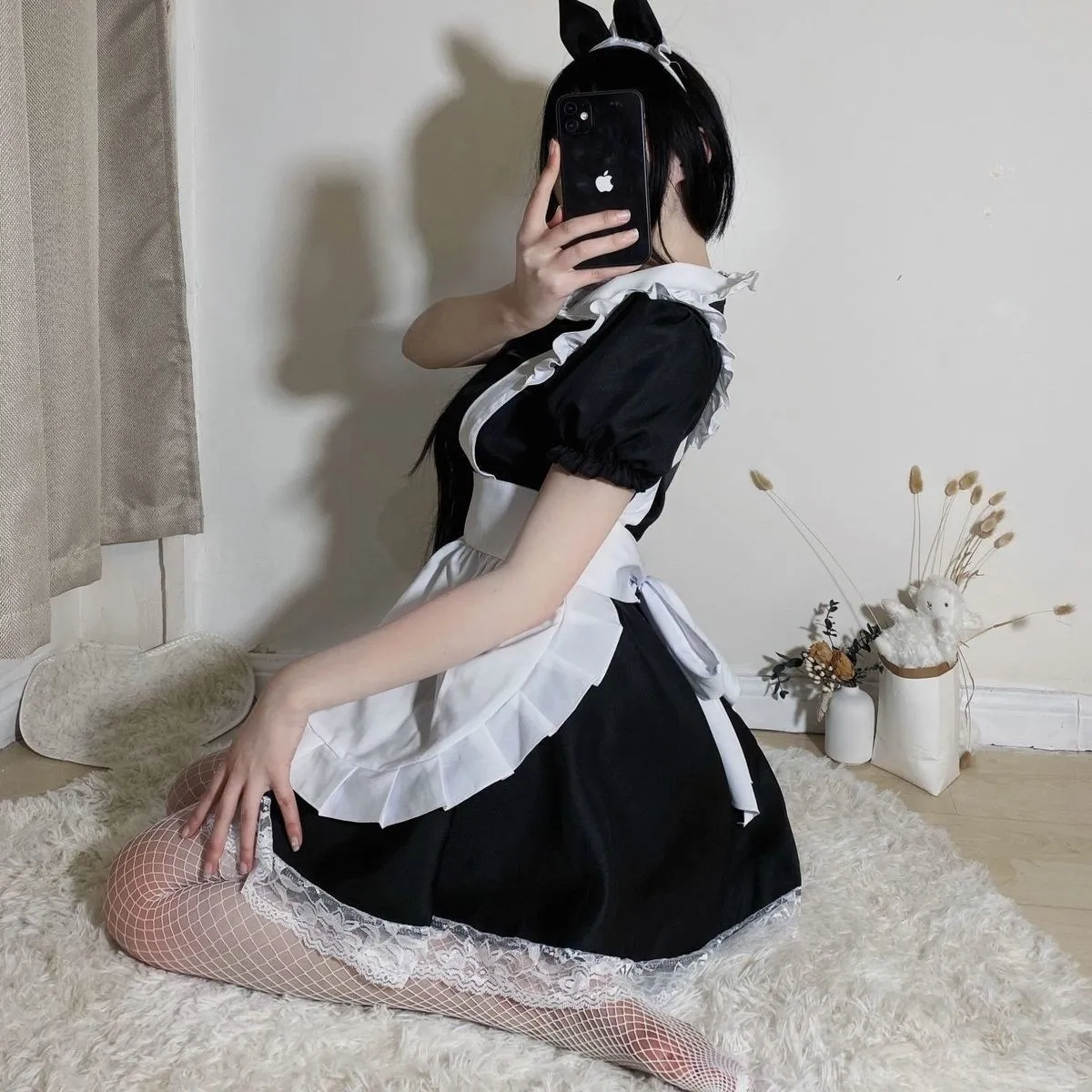 Sexy Lingerie Cosplay Japanese Maid Outfit Babydoll Dress Uniform Suit ...