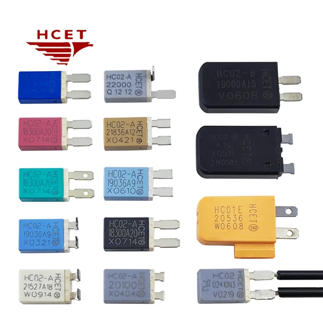 For HCET HC02 Motor Overload Protector Thermal Switch 12V 24V for Car Window Wiper DC Motor Switches Product Category