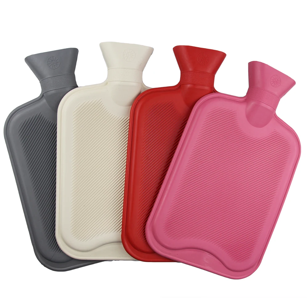 wholesale manufacture bpa free hand warmer waterproof bs 1000ml 2000ml hot water bag bottle rubber for pain relief