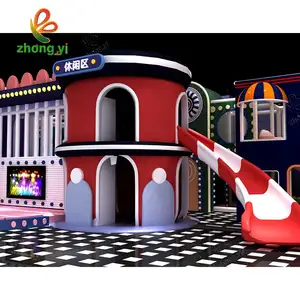 Newest Commercial Indoor Playground for Children Durable Plastic Design for Indoor Use