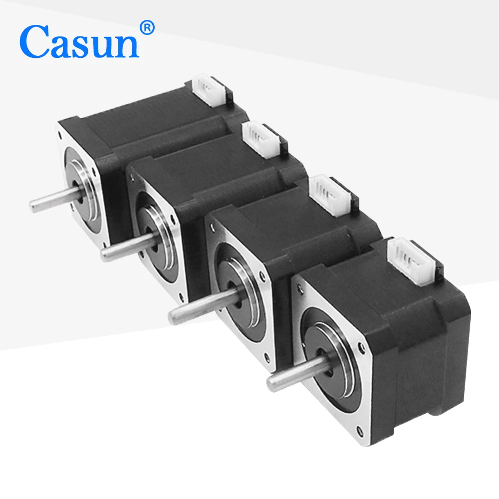 Produktbild von GuidNaurys 2 Phasen 4 Draht 42 Mm Schrittmotor Schneckengetriebe Nema17 Schrittmotor 8 Mm D Wellen Reduzierschrittmotor Montage