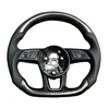 Leather+carbon fiber+white stitching