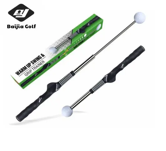 Factory Manufacturing Golf Driving Range Trainer Stick Telescopic Golf Swing Trainer