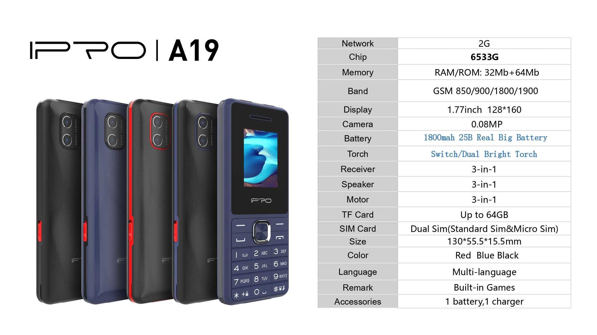 View Larger Image Add to Compare  Share 2G GSM Slim Keypad Mobile Phone with Dual SIM