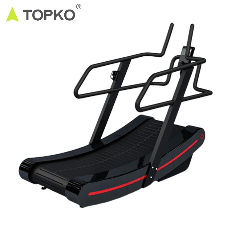 TOPKO Most Popular Unpowered Curved Wooden Treadmill Air Runner Curve Treadmill Running Machine Non - Motorized Treadmill