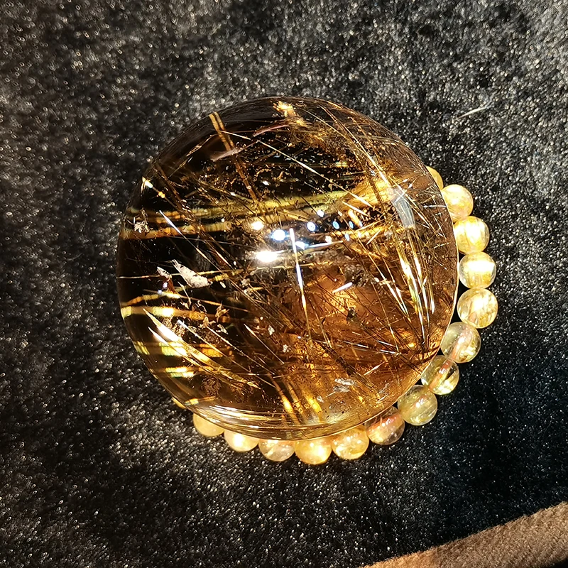 Wholesale Natural Rutile Rock Crystal Healing Gold Rutilated Quartz