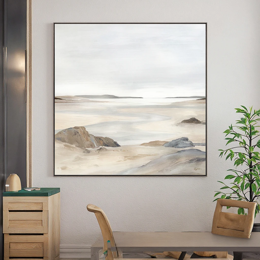 Custom Wholesale Modern Landscape Oil Painting - Mountain Canvas Wall Art for Hotel Home Decor Bulk Order