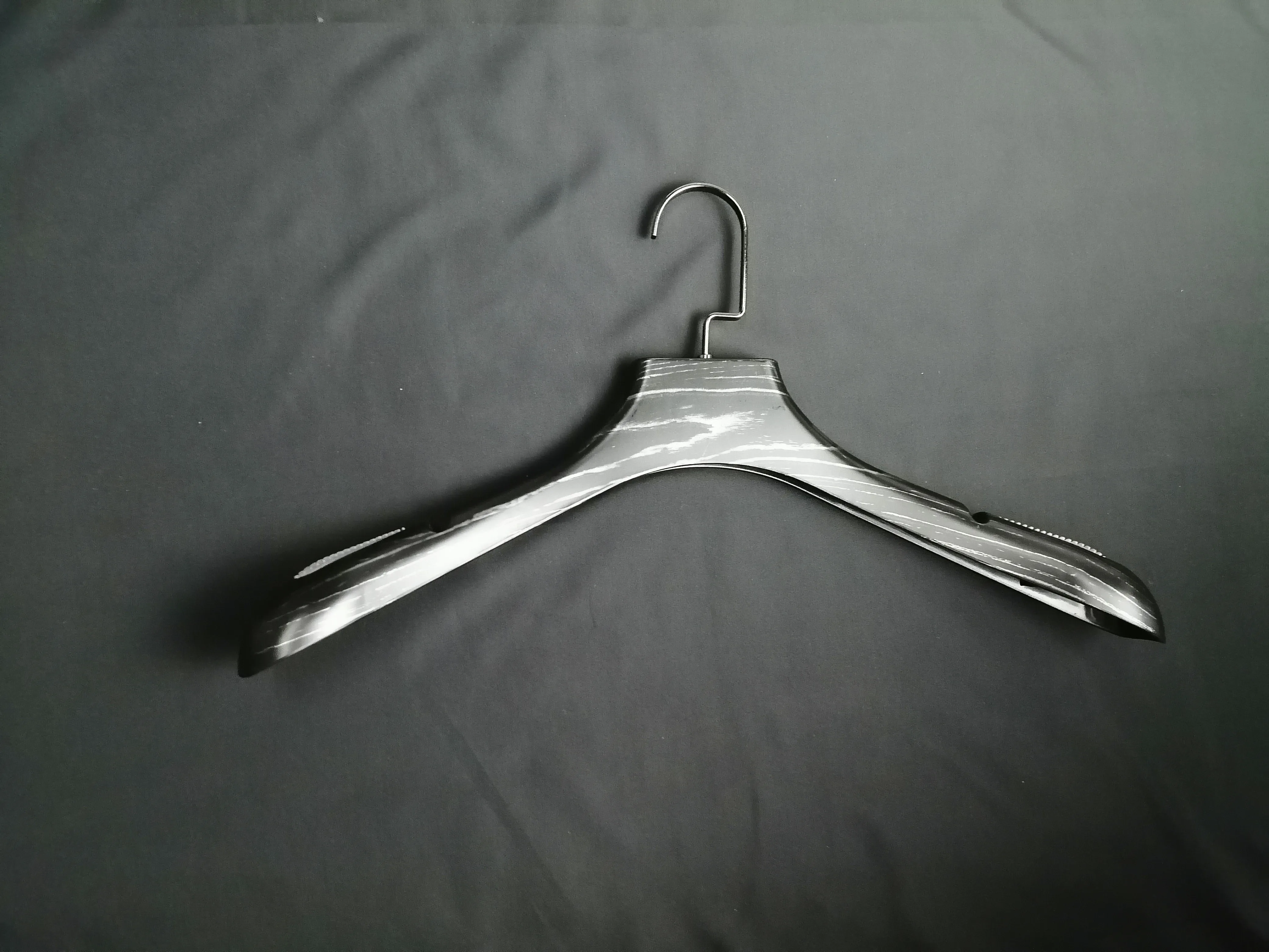 Strong Black Plastic Coat Hanger 45cm