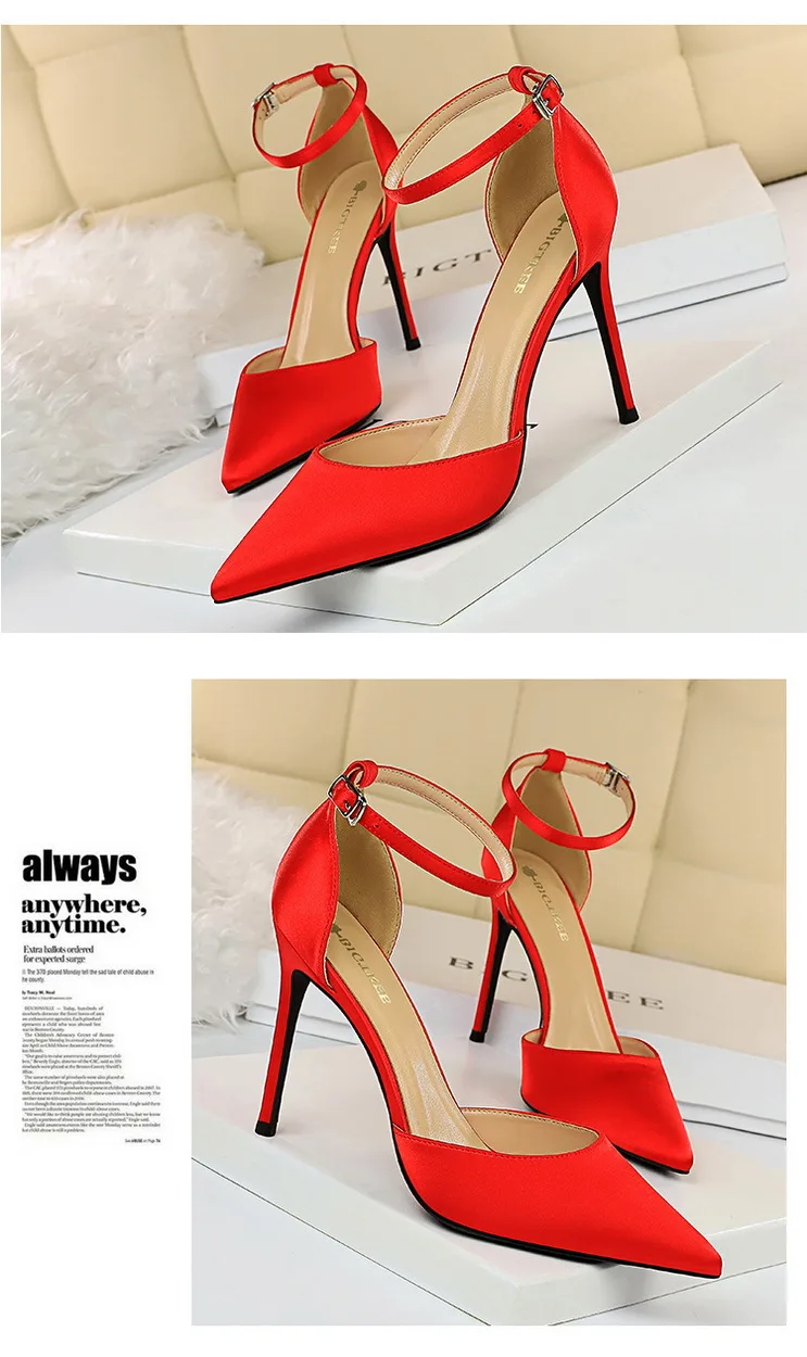 Bombas de mujer Zapatos Rojos tacones altos Puntiagudos Puntiagudos Tacones  altos comprar a buen precio — entrega gratuita, reseñas reales con fotos —  Joom