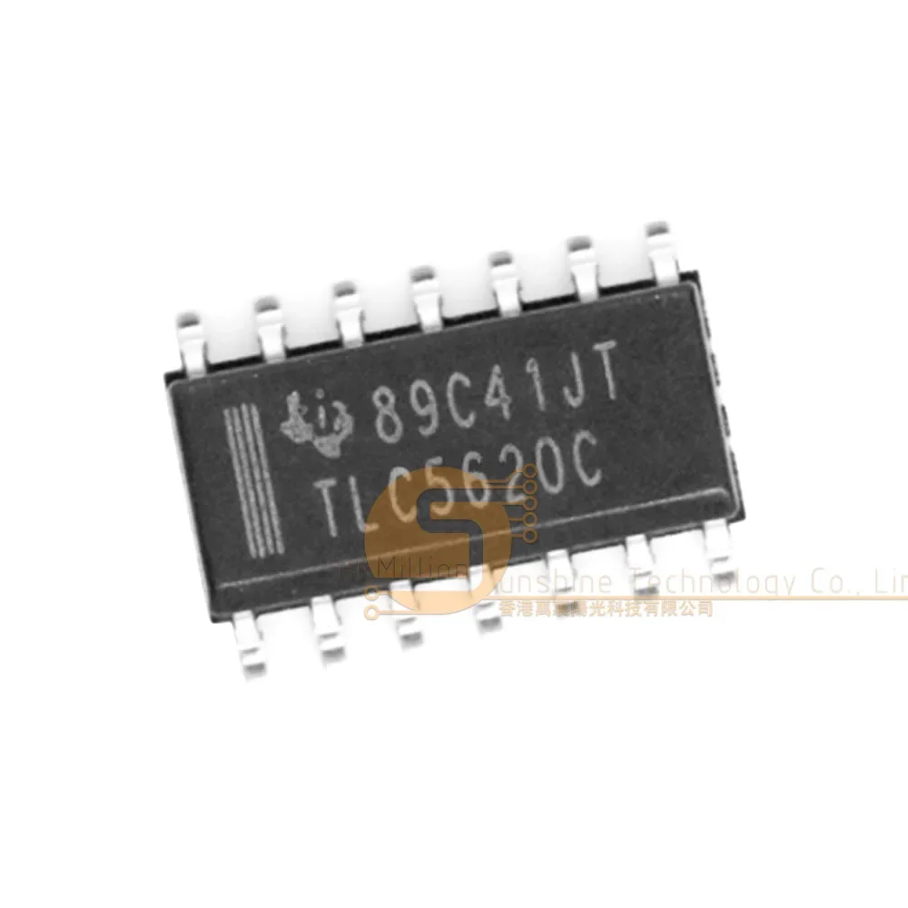 TLC5620C TLC5620CDR SOP14 8ビット4チャンネルDAC、産業用制御および計測器向け