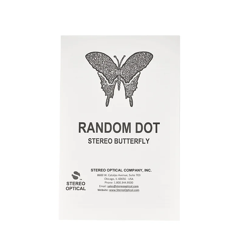Stereo Butterfly With Shapes Butterfly-s Stereopsis With Standard Butterfly Stereo Acuity Test Vision Assessment Corporation