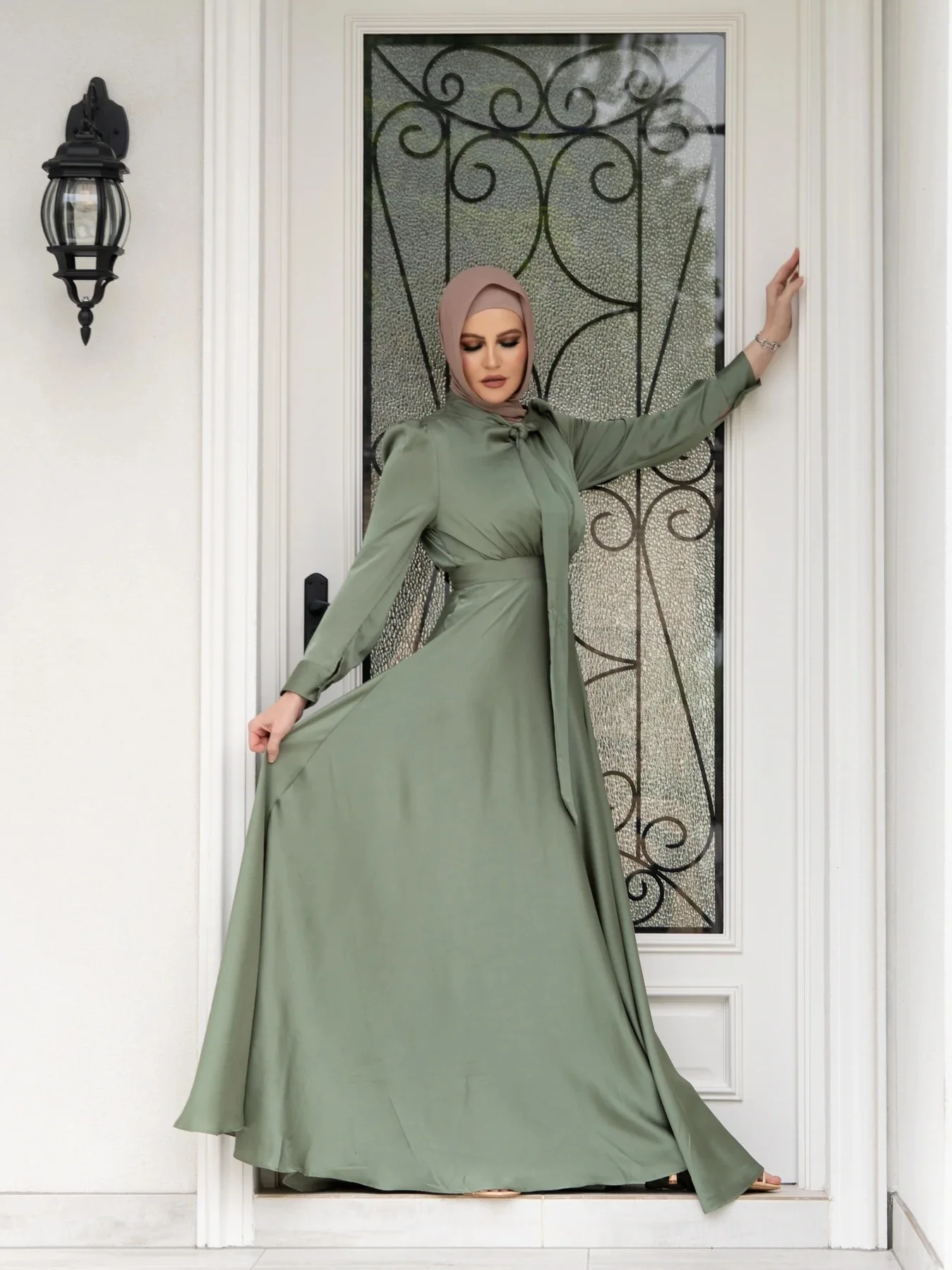 Islamic Modest Clothes Women Muslim Fashion Satin Dress Muslim Gorgeous ...
