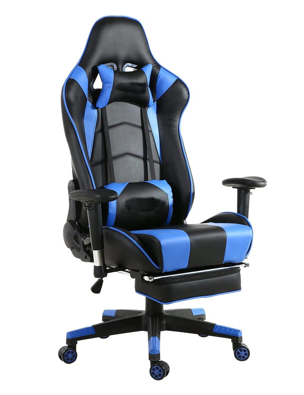 Free Sample Black Custom Pc Racing Computer Reclining Leather Silla ...