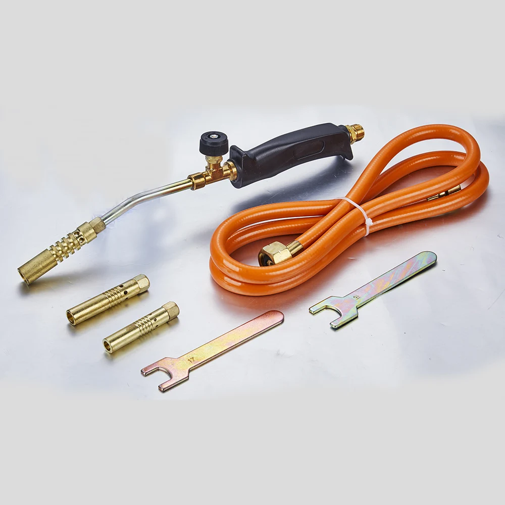 High Quality lpg Gas Blow Propane Torch with 3 Nozzles for Brazing and Welding Application