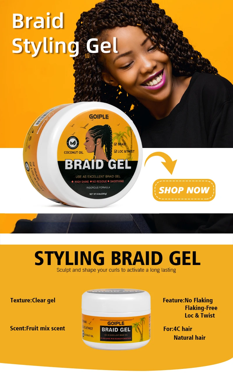 Goiple Natural Smooth Frizz Locking And Conditioning Dreadlock Gel Long
