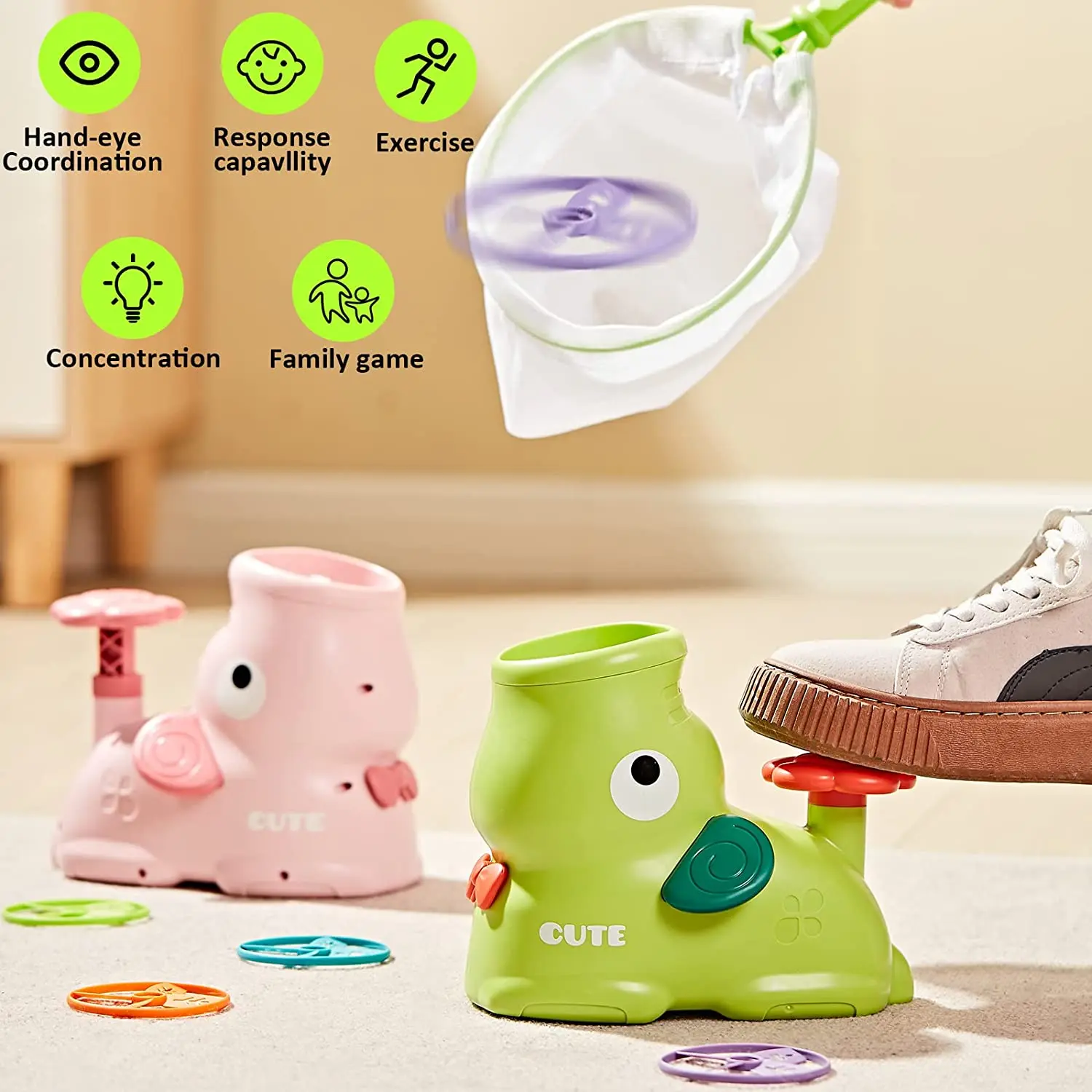 Alibaba.com: Flying Disc Launcher Toy with Spinners, Indoor Outdoor Use ...