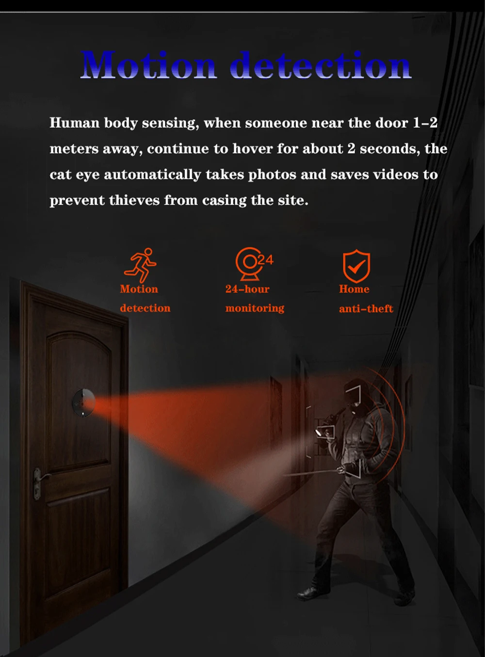 4.3 Inch Lcd Screen Ir Night Vision Two Way Audio Doorbells Wired With Camera Security Motion Detection Timbre Para Puertas 17