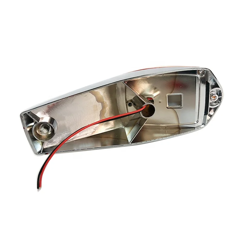 Amber Chrome 17 LED Cab Marker Lights Fit for Peterbilt Freightliner Kenworth Mack Western Star Trucks Tractors