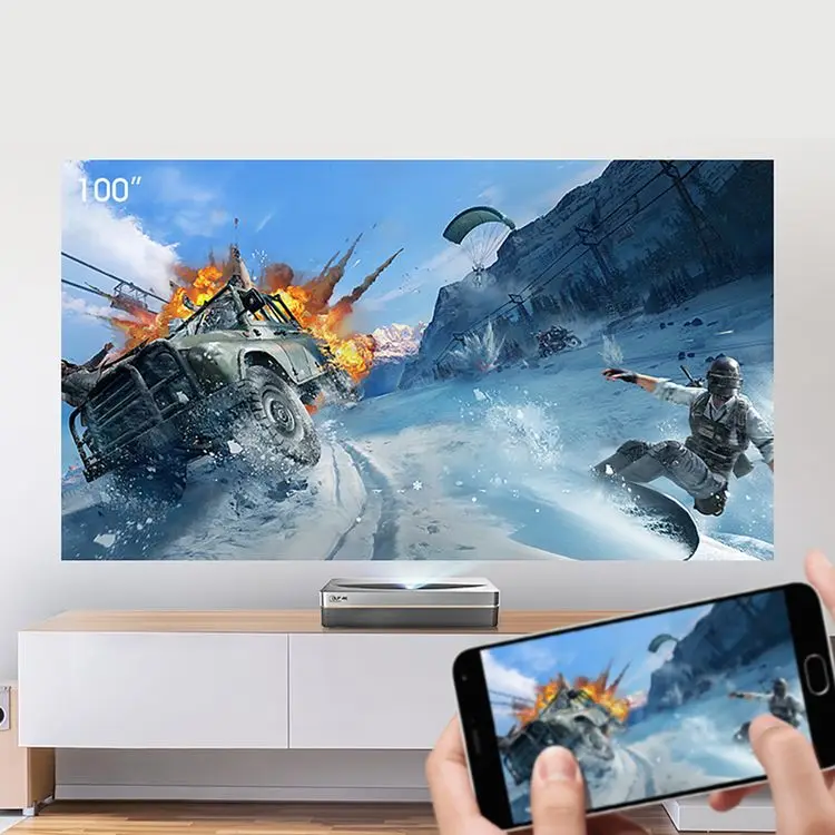 Лазерный проектор Changhong Chiq B7U UST 4k, проектор с поддержкой 3D, русский