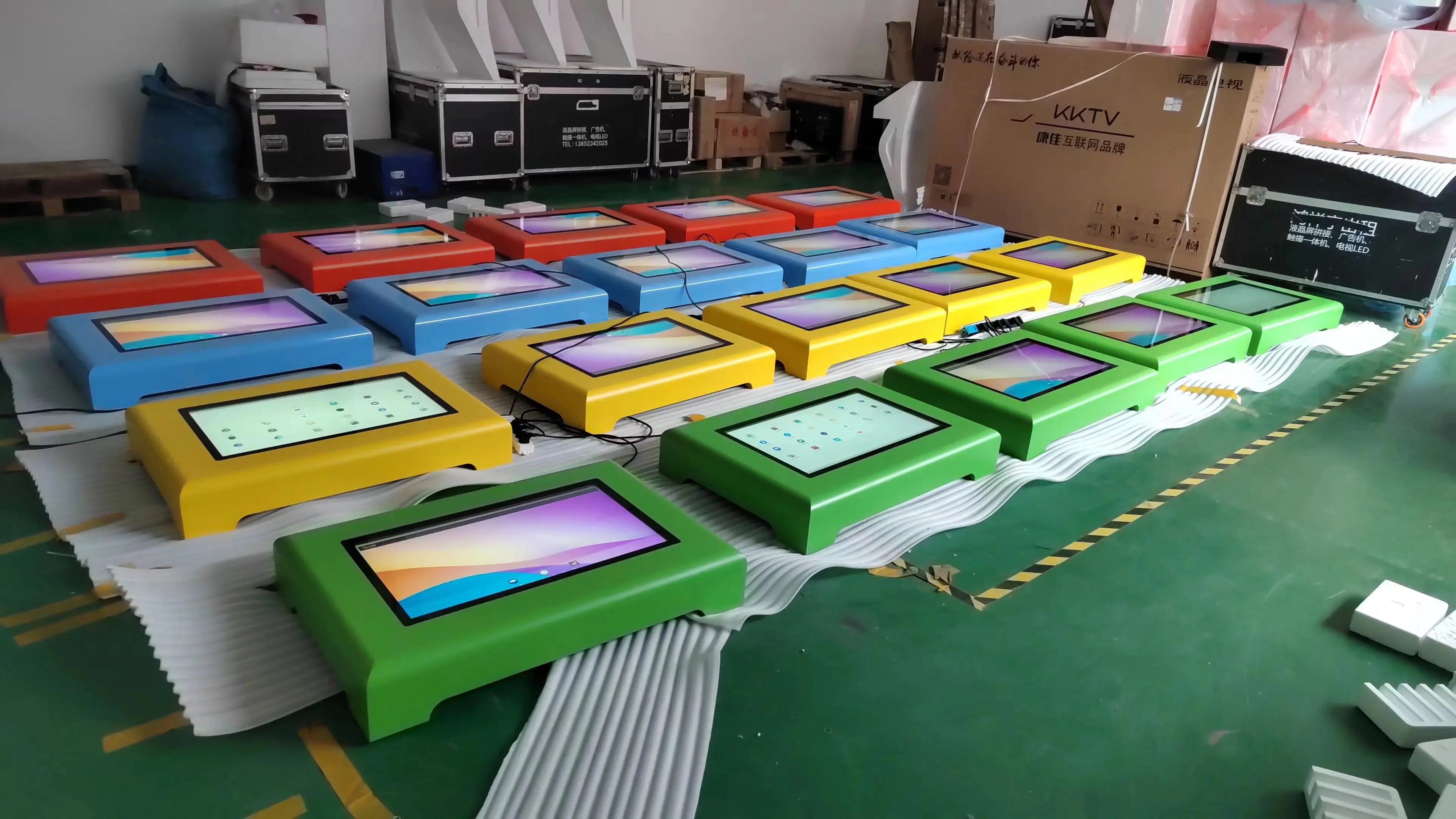 55 Inch Smart Touch Screen Table Android System Interactive Lcd Coffee