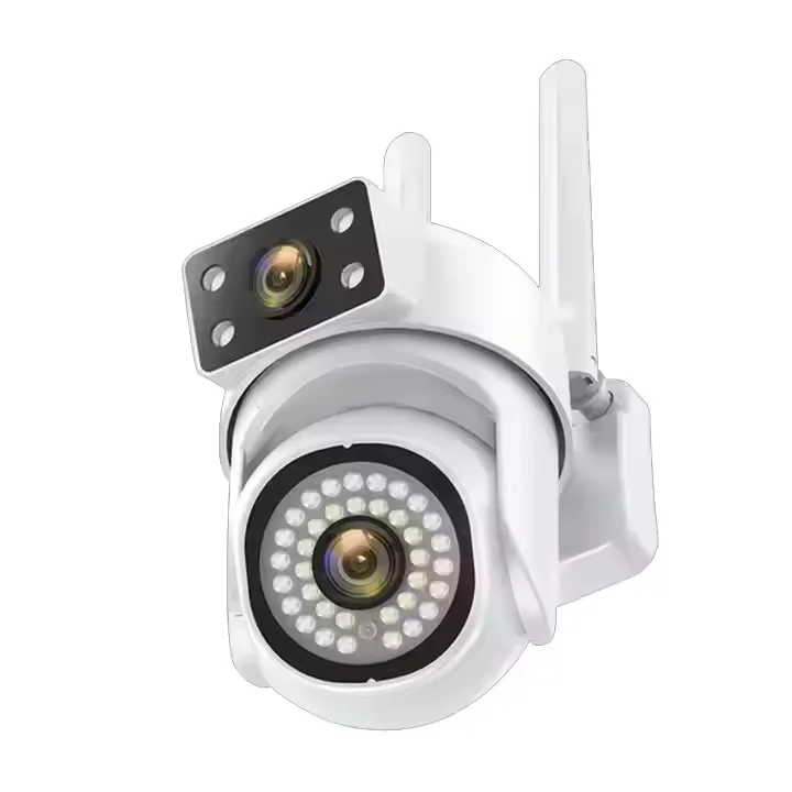 4MP Dual-Lens Auto-Tracking CCTV Camera V380 Pro Outdoor WiFi/4G PTZ Security Cam with Cloud Storage & Waterproof Design